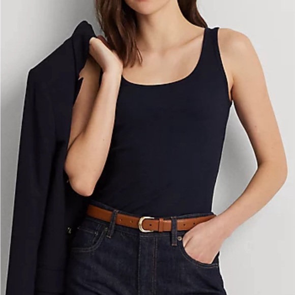 Lauren Ralph Lauren Cotton Blend Tank Top - Picture 3 of 8